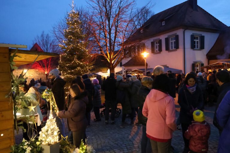 Vorweihnachtsmarkt verzauberte den Rathausinnenhof in Budenstadt