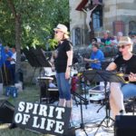 Erzbischof Gössl hielt den Open-Air Gottesdienst - Die Band Spirit of live umrahmte den Gottesdienst