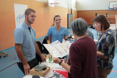 Die "Pflegis" informierten über ihre Leistungen 
