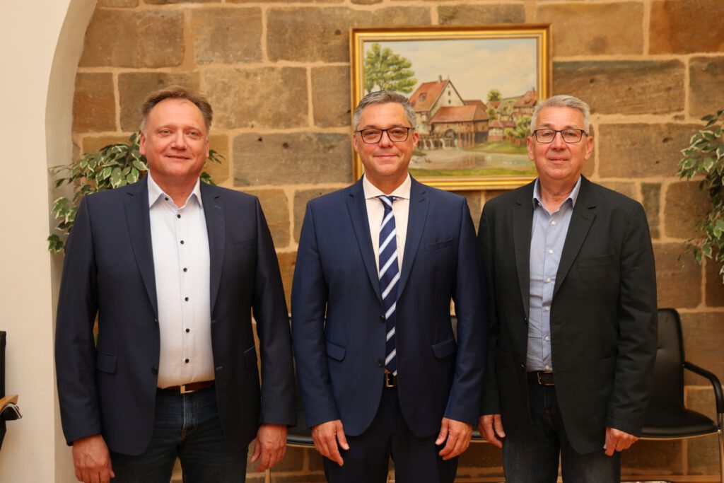 Die drei Bürgermeister der Gemeinde Hallerndorf